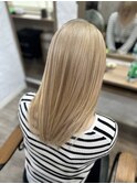 ミルクティーベージュダブルカラーインナーカラーケアブリーチ