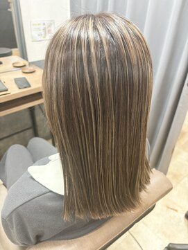 【白髪ぼかしにも】ベージュハイライト