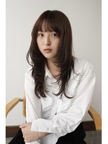 キーダ(KEEDA)&nbsp;レイヤーカット/ハッシュカット/ダークブラウン