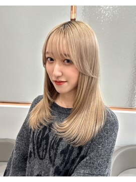 ロンドアヴァントゥス 池袋(Lond aventus) 韓国レイヤー/韓国風/ボブ/髪質改善/黒髪/ブリーチなし〔池袋〕