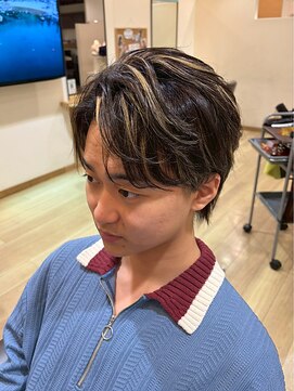 ラファンス 栗林店(LaFENCE) メンズカット/フェザー/ハイライト/デザインショート