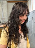 ロングパーマ