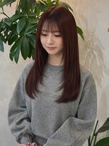 ルーチェ(Lu-che)&nbsp;髪質改善×暗めローズブラウンカラー×顔周りレイヤー