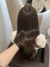 【ダメージ予防】似合わせカット+髪質改善カラー+1stepTR ¥12800