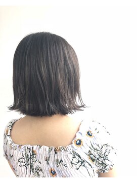 ヘアメイク オブジェ(hair make objet) 切りっぱなしグレージュボブ☆★KAI☆★