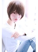 大人かわいいアッシュカラー小顔ショートボブ【Cloud zero】