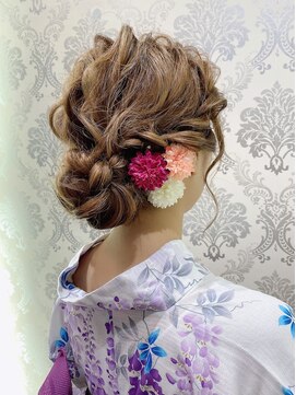 アンフィニワイズ ウェルディ長泉店(Infini-Y's) 浴衣ヘアルーズスタイル