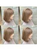 【dog&hair LeiLea法隆寺】 ハイライトボブ