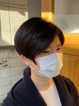 オッソ(OSSO) センターパートマッシュ_韓国マッシュサイドパート