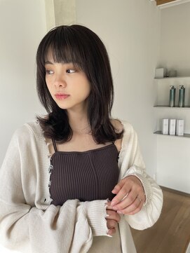 エデュコスゥリール(educo per sourile) 韓国風ハンソヒミディアム×ラベンダーブラウン