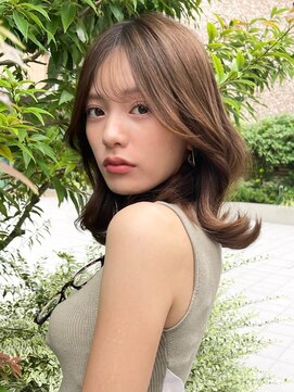 ミラリー トウキョウ(Mirareee Tokyo) 20代30代40代◎韓国ヘアー顔周りレイヤー青髪似合わせカットロブ