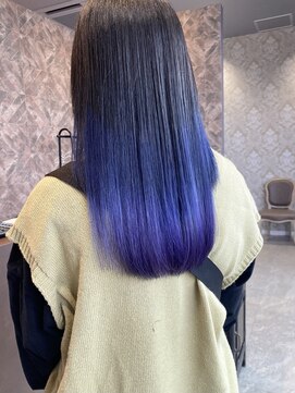 ガレリアエレガンテ 西尾店(GALLARIAElegante) 青～紫グラデーションカラー