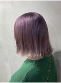 【札幌円山】ダブルカラー/ケアブリーチ/ピンクバイオレット