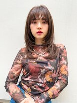 エイミー(Aimee)&nbsp;Aimee  町田　　チョコレートブラウン×レイヤースタイル