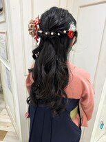 クロップ エス 湘南辻堂(crop es) cropes辻堂谷川 卒業式*ハーフアップ