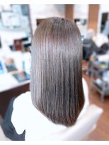 ヘアーショップ エヌアンドエー 幸手店(hairshop N&A)&nbsp;うねり知らず 髪質改善ケアカラー ハイライト 大人の艶カラーTr