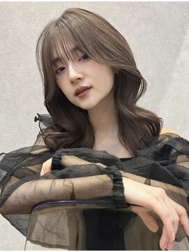 ロンド ロワール 門前仲町(Lond Loire) 韓国レイヤーカット/くびれ巻き/前髪顔周り/セミディ[門前仲町]