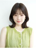 くびれ外ハネヘア*ミディアムヘア*顔周りカット*20代30代40代