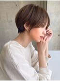 ショートショートボブイノア髪質改善カラー41116