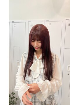 アム(amu) チェリーレッド/暖色カラー/ワインレッド/ピンクブラウン