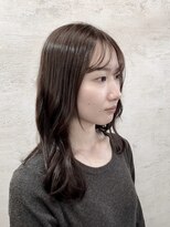 アンジェリカ(Angelica Total Beauty Lifestyle Design)&nbsp;グレーパールブラウンロングウェーブスタイル