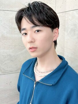 ロンドオム 池袋(Lond Homme) men's/メンズカット/縮毛矯正/黒染め/韓国/ブルーブラック/池袋