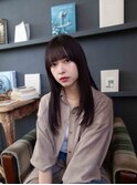 カット、カラー、ストレート