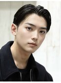 マッシュセンターパートツーブロックビジネス刈り上げ