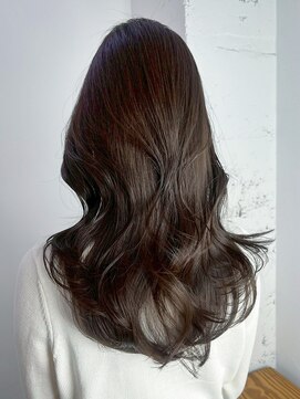 アイティーバイアルバム 藤沢店(IT by ALBUM) 韓国ヘアロング顔周りレイヤーおくれ毛グレージュ_ba556341