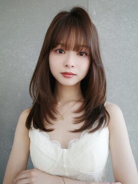 ロンドミラー 博多店(Lond Mirror) ミディアムヘア/暗めカラー/デザインカラー/グランマッシュ