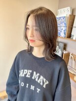 ロンドリゼル 札幌(Lond RiseL) オリーブグレー/前髪/ボブ/マロンベージュ/レイヤーカット/小顔