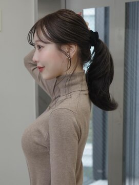 ベレーザシェルト(Beleza scelto) 16967ハーフアップシニヨンヘアポニーテールゆるふわミディアム