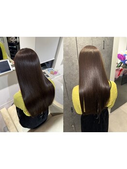 一度で効果抜群◎乾かすだけでまとまる!感動の”手触り＆質感”を実感…。思わず触れたくなるような美髪に*