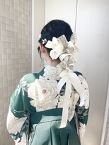 フーバイケンジ(fuu + KENJE)&nbsp;【misa】卒業式ヘアセット/成人式/リボンアレンジ/個性派ヘア