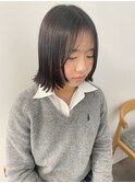 大人かわいい顔まわりレイヤーボブ＊シースルーバング/明大前