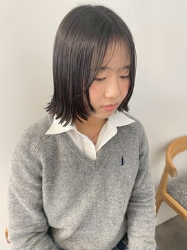 ミュラ(mulah) 大人かわいい顔まわりレイヤーボブ*シースルーバング/明大前