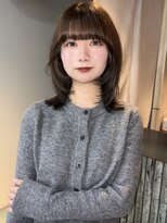 ヨハク 大阪梅田中崎町(yohaku)&nbsp;【MIHO】オリーブブラウン×ミディアムレイヤー