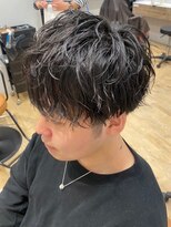 オリバイオハナ(Oli by ohana) メンズパーマニュアンスパーマ波巻パーマシャドウパーマメンズ