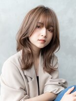 ケアリー 東浦和(Carelly) デザインカラー/レイヤーカット/ウェットヘア/オリーブベージュ