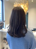 リンクヘアー(link hair) アッシュブラウン×ミディアムレイヤー