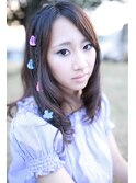 高校生撮影プラン☆ポイント編み込み、ポイント遊びクリップ♪
