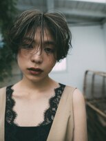 マリー 美容室 所沢店(mary)&nbsp;おしゃれカラーのハンサムショートボブ