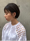 小顔丸みショートボブ