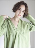 似合わせカット　ショートボブ　透明感カラー