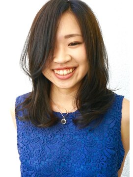 トランクヘアデザイン(TRUNK Hair Design) 【TRUNK Hair Design 西本】暗髪セミディ