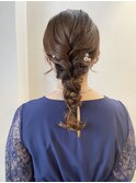 結婚式およばれアレンジ*編み下ろし