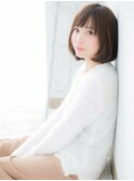関内/髪質改善/ベージュカラー×鎖骨ミディアムボブb