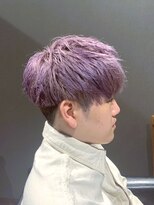 ビーダンディー(Bee dandy)&nbsp;スマートツーブロックマッシュショート パープルアッシュカラー