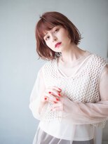 エルクバイコットン(elk by Cotton)&nbsp;【elk by cotton平塚】ひし形ボブ/外ハネ/カッパーブラウン