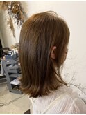 大人美人艶感シースルーバングくせ毛風カールこなれミディ